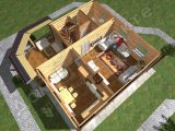 Проект дома ПД-019 3D План 3
